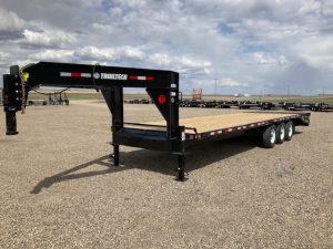 TrailTech H370 - 24ft/5ft Dove Tail Gooseneck with Mega Ramps