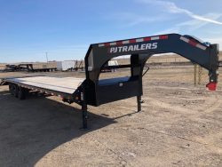 PJ H370 - 32ft Low Pro Flatdeck Highboy Gooseneck