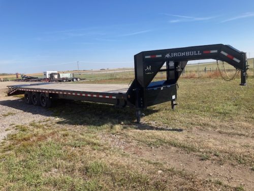 Iron Bull H370-32ft Gooseneck Highboy with Flip up Ramps